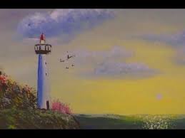 With practice, you can achieve results that you are happy with, and with the leve. Draw And Paint A Lighthouse With Acrylic Paint Easy Techniques A Fun And Simple To Follow Project To Add To Yo Painting Lighthouse Painting Pictures To Paint