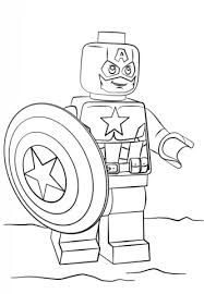 Disegno Di Lego Captain America Da Colorare Disegni Da Colorare E