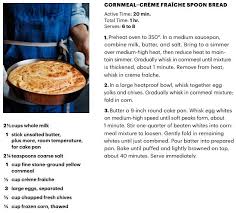 Cornmeal Creme Vrai He Spoon Bread Recipe Spoon Bread Cornmeal Bread