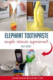 Elephant Toothpaste For Kids Simple Science Experiment Hoawg In 2020 Easy Science Experiments Elephant Toothpaste Science Experiments Kids