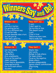 Winners Say And Do Color Chart Printable Charts Signs