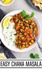 Easy Chana Masala Recipe Vegan Curry Recipes Indian Food Recipes Masala Recipe