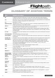 Pdf Photocopiable Glossary Of Aviation Terms Word