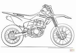 Dirt Bike Coloring Page Luxury Honda Dirt Bike Coloring Page Bike Drawing Bike Sketch Bike Art