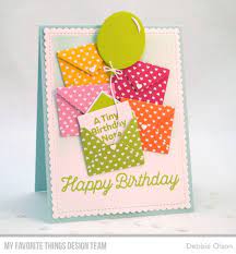 You'll also need big enough envelops to sell alongside the cards. A Tiny Birthday Note Mft Sending Birthday Wishes Card Kit Birthday Card Craft Handmade Birthday Cards Paper Cards