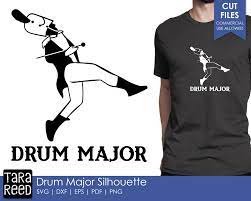 Drum Major Silhouette Marching Band SVG and Cut Files for Crafters - Etsy