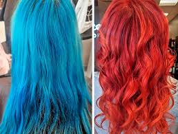 Talking to a stylist is a great way to get a good idea of whether the color red will suit you. From Blue To Red Hair In 3 Steps The First Step Is Key If You Don T Want To End Up With A Color You Hate