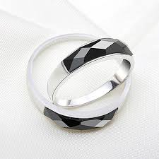 Gem stone king black onyx 18k yellow gold plated silver women's solitaire ring 6.60 ct gemstone 14x10mm emerald cut (available 5,6,7,8,9) 4.3 out of 5 stars. Womens And Mens Silver Ring With Black Stone Jewelryeva
