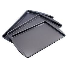 Mainstays Nonstick Cookie Sheet Set 3 Pieces Walmart Com Mainstays Cookie Sheet Nonstick Bakeware