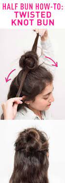 Put Off Wash Day A Little Longer With These 16 Half Up Bun Hairstyles Half Bun Hairstyles Hair Styles Bun Hairstyles