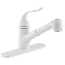 white pull out kitchen faucets