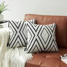 Have plans to make some for a friend as well. Amazon Com Nestinco Set Of 2 White Pillow Covers 18 X 18 Inches Boho Aztec Polyester Blend Square Decorative Throw Pillow Covers For Sofa Couch Bed Decor Home Kitchen