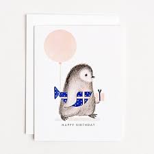 From their obvious love of formal dinner attire to their delightful waddle, there may be no more beloved and immediately recognizable bird than the penguin. Penguin Birthday Card Paper Source