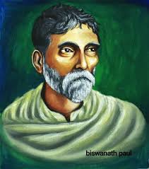 My painting The great scientist Acharya Prafulla Chandra Roy Poster color 