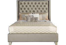 Sofia Vergara Cadence Gray 3 Pc King Bed Queen Upholstered Bed King Upholstered Bed Bedroom Sets Furniture Queen