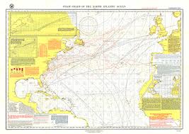 pilot chart of the north atlantic ocean map