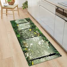 Big Offer B557 Modern Kitchen Floor Mat Living Room Carpet Balcony Hallway Printed Door Mat Bedroom Entrance Rug 3d Leaf Bathroom Anti Slip Mat Sk Tozzi Co