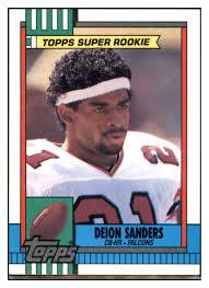 1990 Topps Deion Sanders Atlanta ...