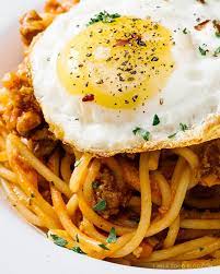 Sunday Brunch Spaghetti And Eggs Recipe I Am A Food Blog Recipe Recipes Food Spaghetti Egg Recipe