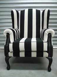 Black And White Wingback Chair Stuhlede Com Black And White Furniture Striped Chair Striped Furniture