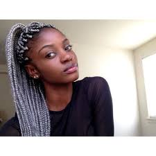 Black And Grey Braids Hairstyles Blacky Box Braids Hairstyles Big Box Braids Hairstyles Hair Styles