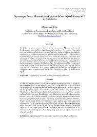 Selain karena dinasti abbasiyah merupakan kelanjutan dari dinasti umayyah, juga karna kebijakan dinasti abbasiyah yang lebih berorientasi. Pdf Peperangan Proxy Mozarab Dan Cordova Dalam Sejarah Umayyah Ii Di Andalusia