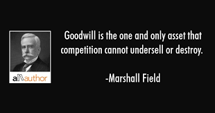 Best collection of goodwill quotes. Goodwill Is The One And Only Asset That Quote