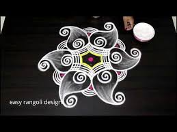 It is a form of painting that is drawn using rice flour or white rock. Simple Rangoli Kolam Designs With Dots