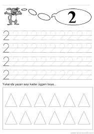 2 Sayisi Calisma Sayfasi Matematik Calisma Calisma Tablolari