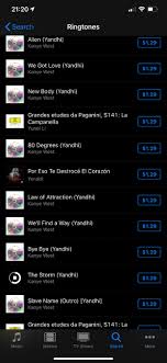 Yandhi Ringtones Added To Us Itunes Music Store Not Apple Music Imgur