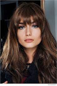 Amazing Long Hairstyles With Bangs For Round Face Cabelo Com Franja Cabelo Tendencias De Cabelo