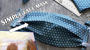 And you can watch the video tutorial on youtube. Make Fabric Face Mask At Home Diy Face Mask No Sewing Machine Easy Face Mask Pattern Youtube