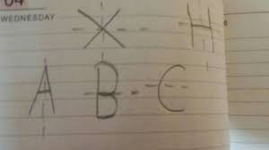 A, b, c, d, e,. Draw Axis Of Symmetry Of Alphabets X H A B C Brainly In