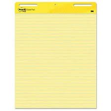 details about post it easel pads 561 self stick easel pads ruled 25 x 30 yellow 30 sheet p