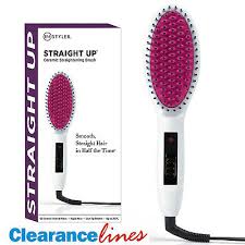 Straight up is a ceramic hair straightening brush that is used to make your hair straight and smooth. Instyler Straight Up Hair Straightener Brush Ceramic Heated Electric Comb White Ebay