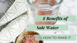 It is easily made concentrated salt sole water beneficial for diabetics, proper glucose sugar levels, hypertension, for the adrenal health. 8 Benefits Of Sole Water How To Make It Laura S Natural Life Youtube