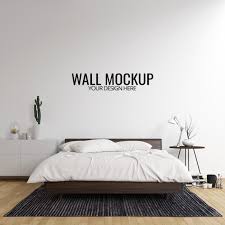 Interior Bedroom Wall Mockup Background Bedroom Interior Bedroom Wall Interior