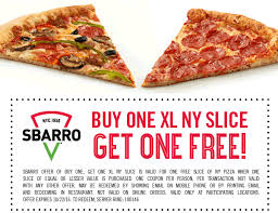 Pinned October 6th Second Slice Of Pizza Free At Sbarro Thecouponsapp Ny Pizza Shopping Coupons Pizza Slice