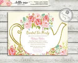 Bridal Shower Tea Party Invitation Baby Shower Tea Party Etsy Tea Party Bridal Shower Invitations Tea Bridal Shower Invitations High Tea Bridal Shower Invitations
