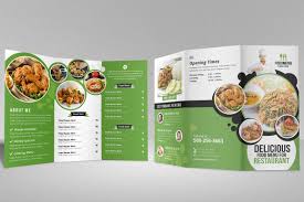 Food Menu Trifold Bifold Brochure Food Menu Food Food Shop