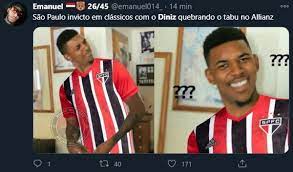 A população de diadema, estimada pelo ibge para 1.º de julho de 2020, era de 426 757 habitantes 1, sendo o 14.º município mais populoso do estado e o 57.º do brasil. Nunca Critiquei Sao Paulo Quebra Tabu Contra O Palmeiras E Torcida Perdoa Diniz Em Memes Sao Paulo Ge