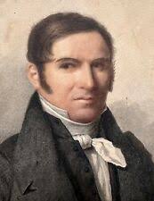 Peintures et émaux du XIXe siècle et avant aquarelles école française  portrait, autoportrait