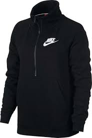 Nike Women S Sportswear Rally Half Zip Sweatshirt Size Medium Black Half Zip Sweatshirt Sportswear Women Nike Women
