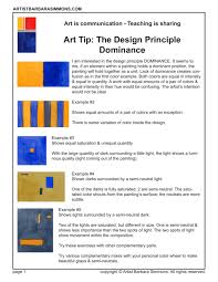 One of the reasons i started this series with an article really, any principle related to connection or separation can be applied to dominance and hierarchy. Art Tip The Design Principle Dominance