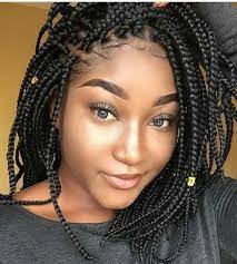 Shoulder Length Box Braids Bob Braids Hairstyles Small Box Braids Hairstyles Short Box Braids