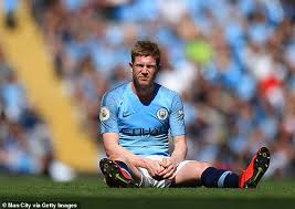 3 ilkay gündogan (mc) man city 6.0. Kevin De Bruyne Hit With Another Injury Blow As Manchester City Star Limps Off Daily Mail Online