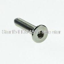 Lot50 Metric Thread M6 40mm Stainless Steel Hex Socket Countersunk Screws Metric Thread Hardware Stainless Steel