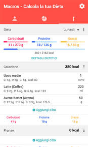 Come calcolare calorie e nutrienti degli alimenti. Macros Per Android Comodo Conta Calorie E Pianificatore Dei Pasti