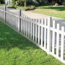 Veranda Seneca Scallop 4 Ft H X 6 Ft W White Vinyl Fence Panel Kit 73014405 The Home Depot White Vinyl Fence Backyard Fences Fence Design
