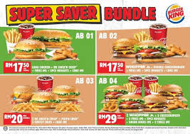 They've moved away from just standard whoppers, and now have salads, smoothies, and even coffee on the menu. Burger King Super Saver Bundle Promotion From Rm17 50 29 July 2020 31 August 2020 Burger King Food Menu Food